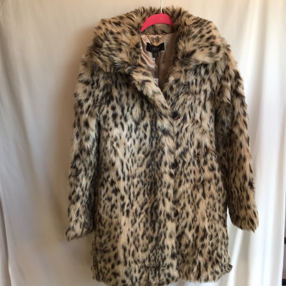 J Crew Snow Leopard Coat